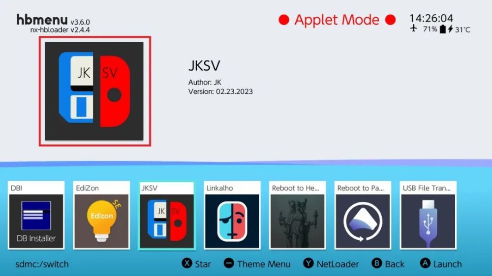 Switch存档导入导出工具JKSV使用教程 Switch存档导入导出工具JKSV使用教程